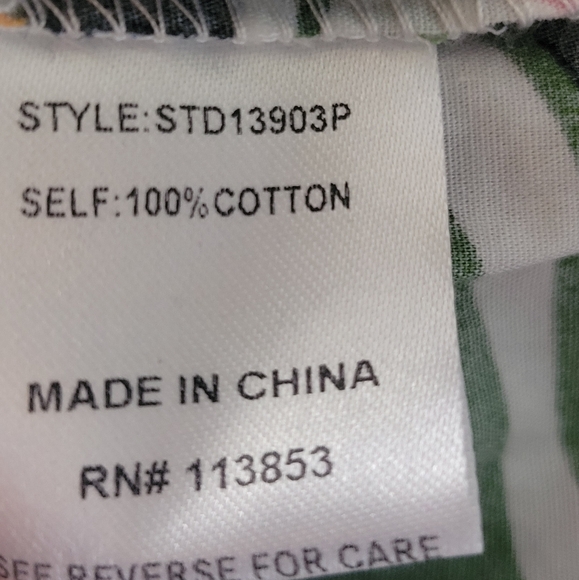 Baltic Born Kyrie Puff Sleeve Floral Print Dress Ruffle Shoulder Vibrant Boho XL - Picture 14 of 15